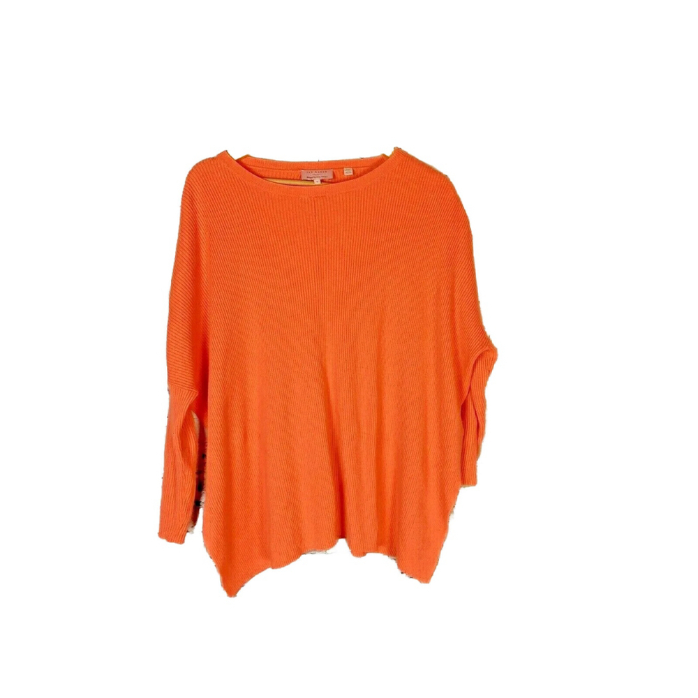Ted Baker Cotton/Angora Rabbit Hair Crew Neck Top